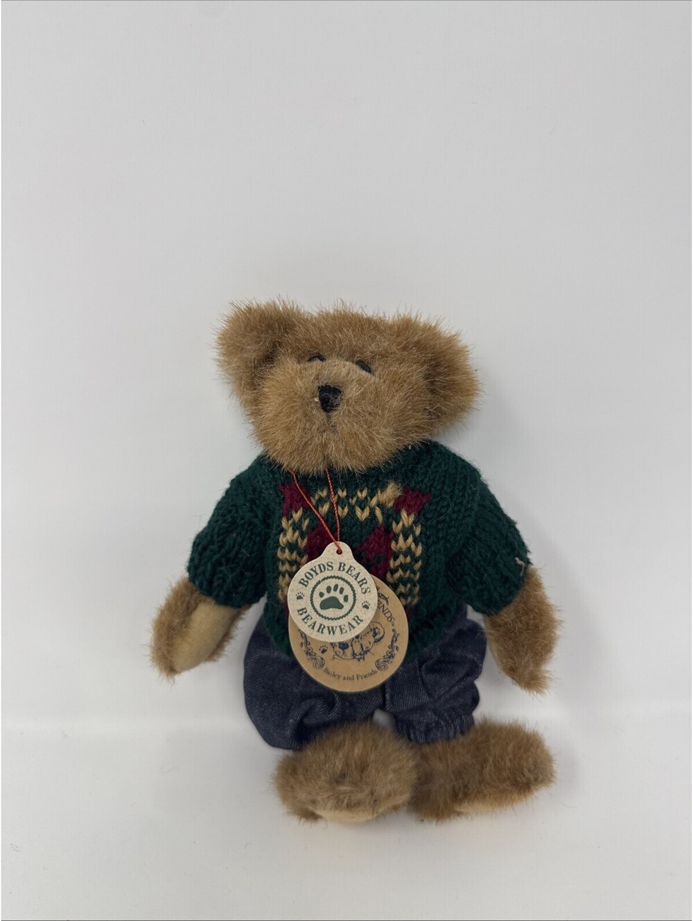 BOYDS BEARS Plush Edmund T. Bear Bearwear Bailey and Friends Collection Kids Toy